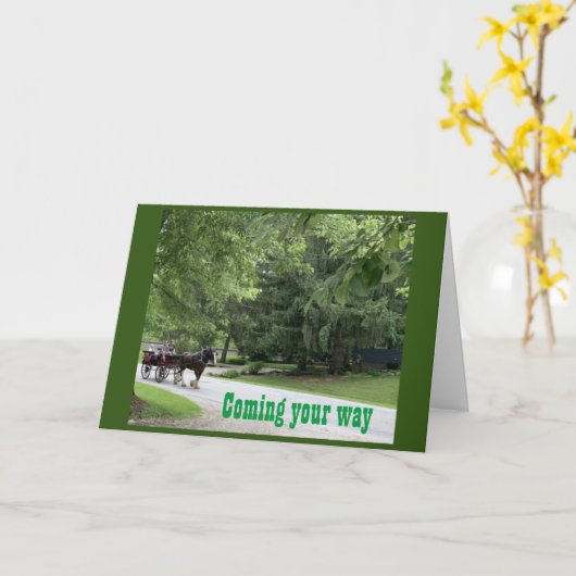 *お客様の誕生日*に対する要望を満たした*カート カード (黄色い花)