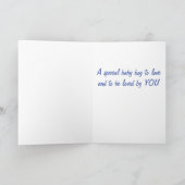 お客様の誕生***男の赤ちゃん***おめでとう カード (内部)