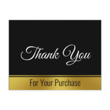 お客様の購入に感謝の両面文字テンプレート