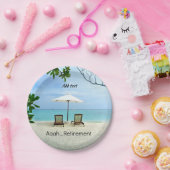 お客様の退職テンプレート、パーソナライズ、 ペーパープレート (パーティー)