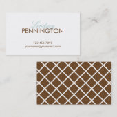 お客様の通モダン話カードまたは名刺 コーリングカード (正面/裏面)