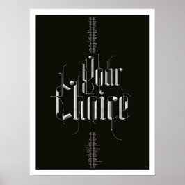 お客様の選択ポスター（黒） ポスター