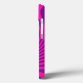 お客様の静保かな贈り物のホットピンクのツイストをパーソナライズ Case-Mate iPhoneケース (裏面 / 左)