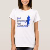 お客様の頻度、コミュニティ | 写真 | フレーズ Tシャツ (正面)