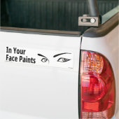 お客様の顔絵を描 バンパーステッカー (トラック上)