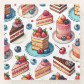 お客様の顔 ガラスコースター (正面)