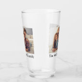 お客様の2枚の写真と名前のカスタム タンブラーグラス (右)