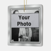 お客様の2枚の写真Inexpensive Photo Keepsakeオーナメント セラミックオーナメント (左)