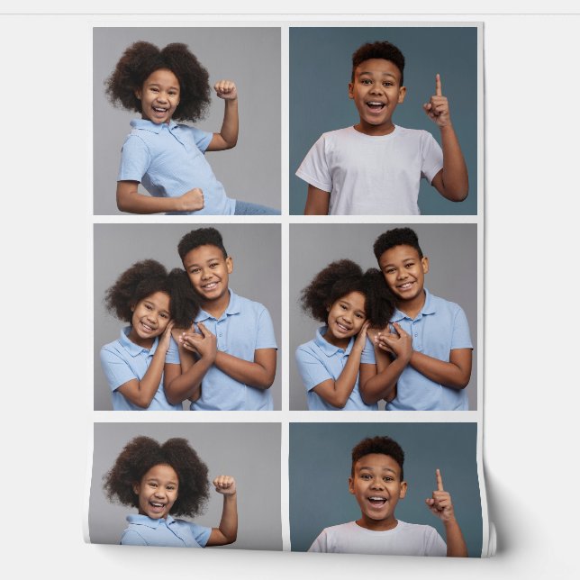 お客様の4枚の写真と希望の色 壁紙 (ほどく)