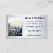 お客様の4枚の写真メタリックポートフォリオ名刺 名刺 (裏面)