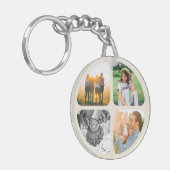 お客様の8枚の写真ダブルサイドアクリルキーチェーン キーホルダー (正面左)