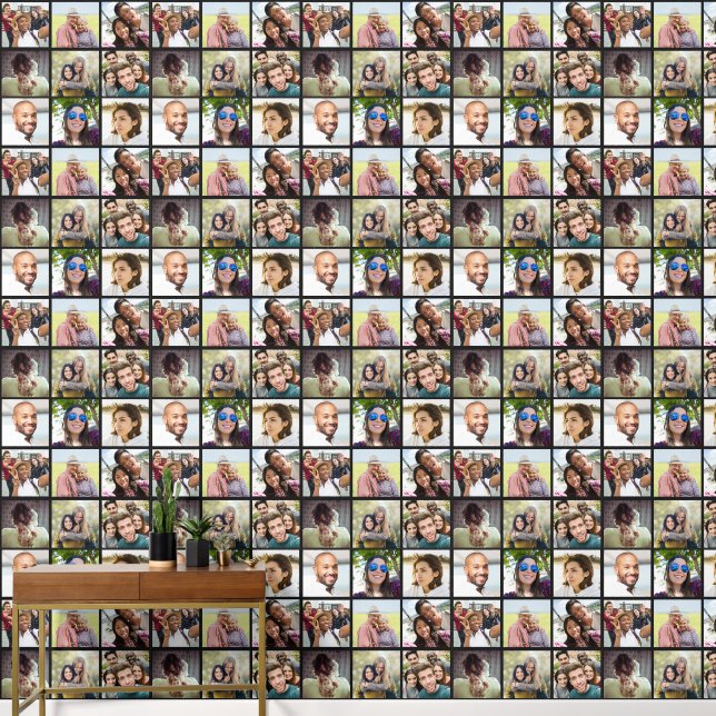 お客様の9枚の写真と希望の色 壁紙 (廊下)