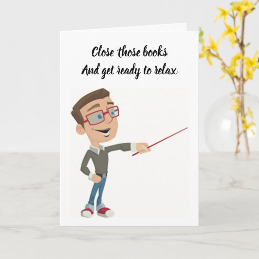 **お客様の「先生」に対する除お気に入りの去** カード (黄色い花)