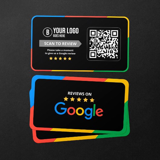 お客様のGoogleレビューQRコードビジネスレビュー 名刺