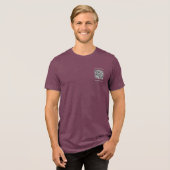 お客様のQRコードおよび文字カスタムビジネスのプロモーション トライブレンドTシャツ (正面全面)