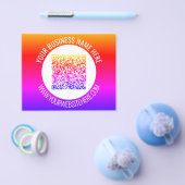 お客様のQRコードおよび文字カスタムプロモーションフライヤー チラシ (シングル)