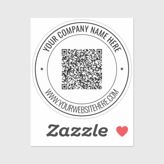 お客様のQRコードカスタム文字ビジネスのステッカーテンプレート シール (シート)