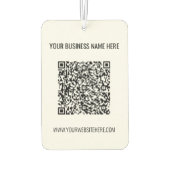 お客様のQRコードカスタム文字ビジネスエアフレッシュナー カーエアーフレッシュナー (裏面)