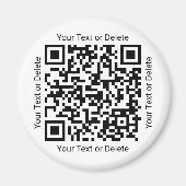 お客様のQRコードプロフェッショナルビジネスモダンラウンド マグネット (正面)