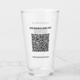 お客様のQRコード情報文字Business Promotion Glass タンブラーグラス