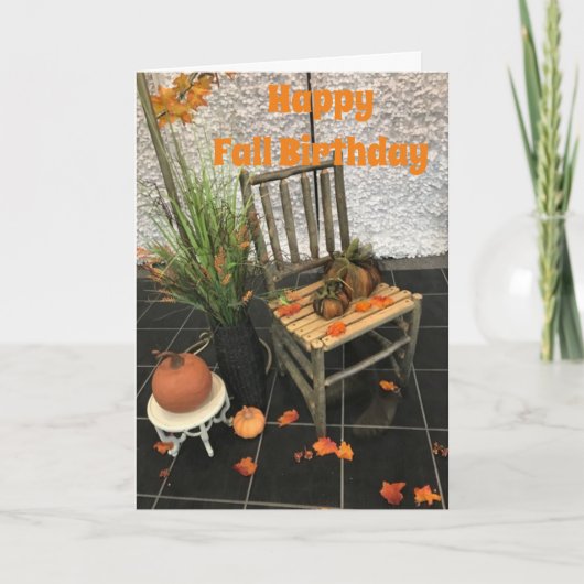 お客様はカッコいいそうで、秋誕生日も~ カード (正面)