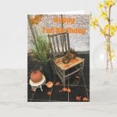 お客様はカッコいいそうで、秋誕生日も~ カード (黄色い花)