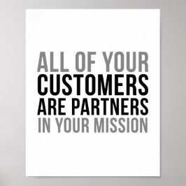 お客様はミッションのパートナー ポスター
