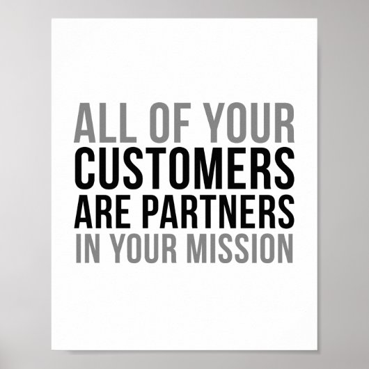 お客様はミッションのパートナー ポスター (正面)