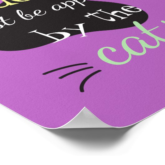 お客様は全員、猫の許可を得なければならない ポスター (角)