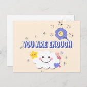 お客様は十分である – 明るいグリーティングカード ポストカード (正面/裏面)