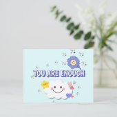 お客様は十分である – 明るいグリーティングカード ポストカード (スタンド正面)