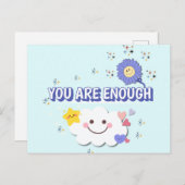 お客様は十分である – 明るいグリーティングカード ポストカード (正面/裏面)