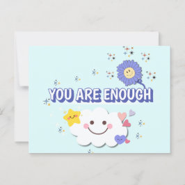 お客様は十分である – 明るいグリーティングカード ポストカード