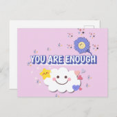 お客様は十分である – 明るいグリーティングカード ポストカード (正面/裏面)