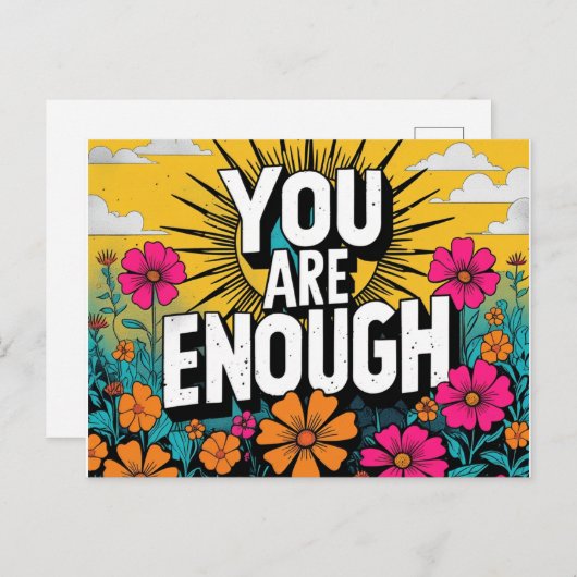 お客様は十分です – 勇気付けられるはがき ポストカード (正面/裏面)