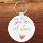 お客様は単独または安全ピンではない キーホルダー (正面)