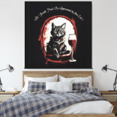 お客様は必ずキャットアートの認定を受けおもしろいる キャンバスプリント (インサイチュ (寝室))