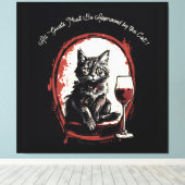 お客様は必ずキャットアートの認定を受けおもしろいる キャンバスプリント (インサイチュ (ウッドフロア))