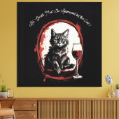 お客様は必ずキャットアートの認定を受けおもしろいる キャンバスプリント (インサイチュ (リビング))