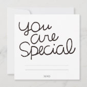 お客様は特殊なフラットノートカード サンキューカード (裏面)