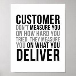 お客様は試した懸命を測定しない ポスター