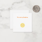 お客様はMy Sunshine Mini Thank You Note Card ノートカード (正面/裏面インサイチュ)