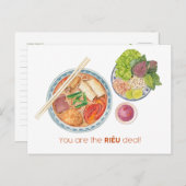 お客様はRieuの取引カード ポストカード (正面/裏面)