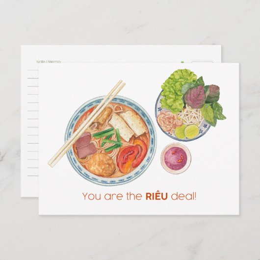 お客様はRieuの取引カード ポストカード (正面/裏面)