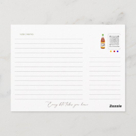 お客様はRieuの取引カード ポストカード (裏面)