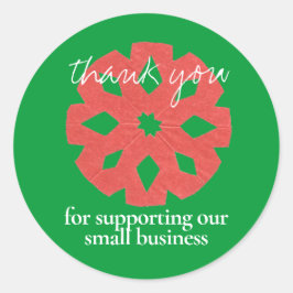 お客様へのお礼 – 休日の販売 ラウンドシール