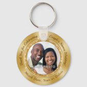 お客様へのギフト結婚に感謝アイディア。フォト キーホルダー (正面)