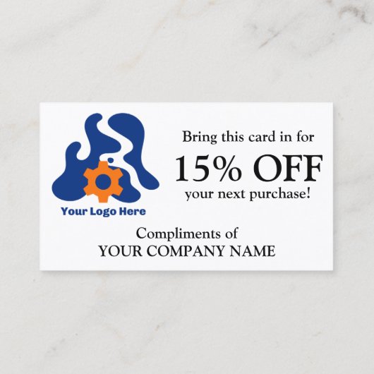 お客様への割引率 名刺 (裏面)