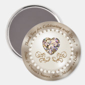 お客様への安結婚く感謝結婚の気持ち マグネット (正面/裏面)