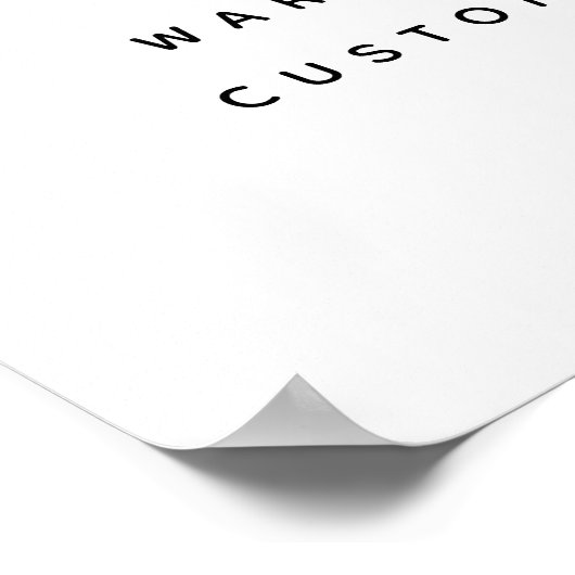 お客様への感謝の印にロゴを追加 ポスター (角)